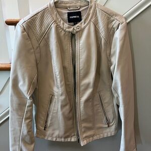 Express faux Leather Moto Jacket large Petite